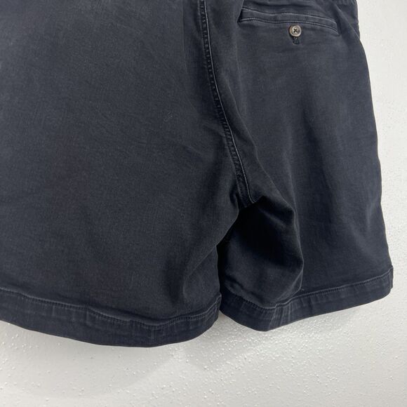 Bearbottom Shorts Men Large Inseam 7" Black Pull On Drawstring Stretch Bottoms - Picture 8 of 10